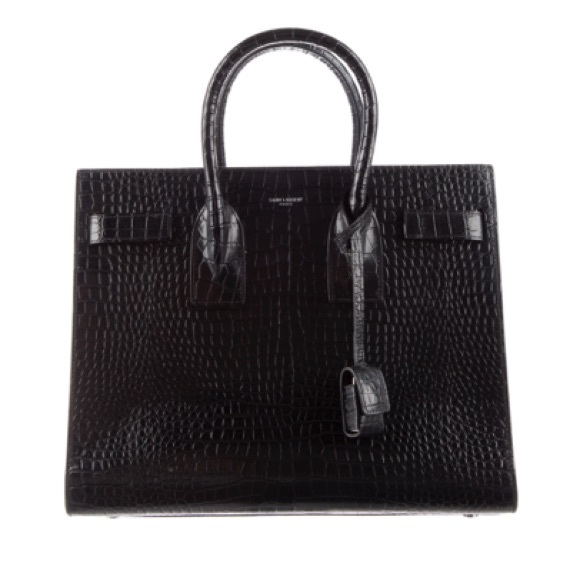 Saint Laurent, Embossed Small Sac de Jour 🐊 crocodile pattern - Picture 4 of 7